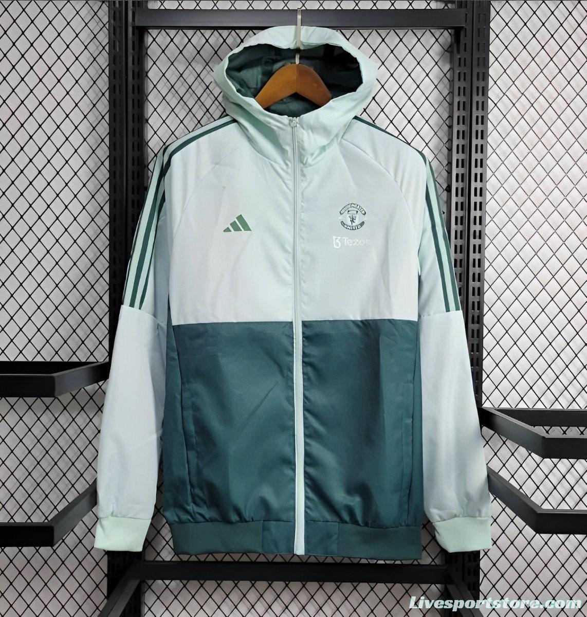 24/25 Manchester United Green Windbreaker