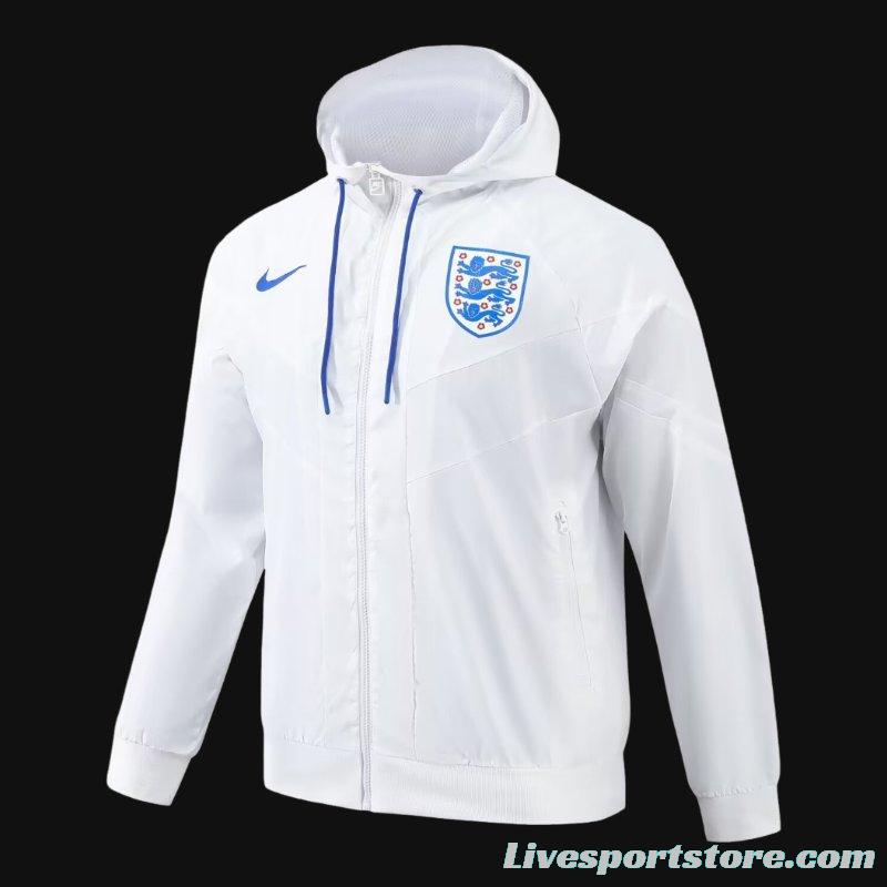 2024 England White Windbreaker