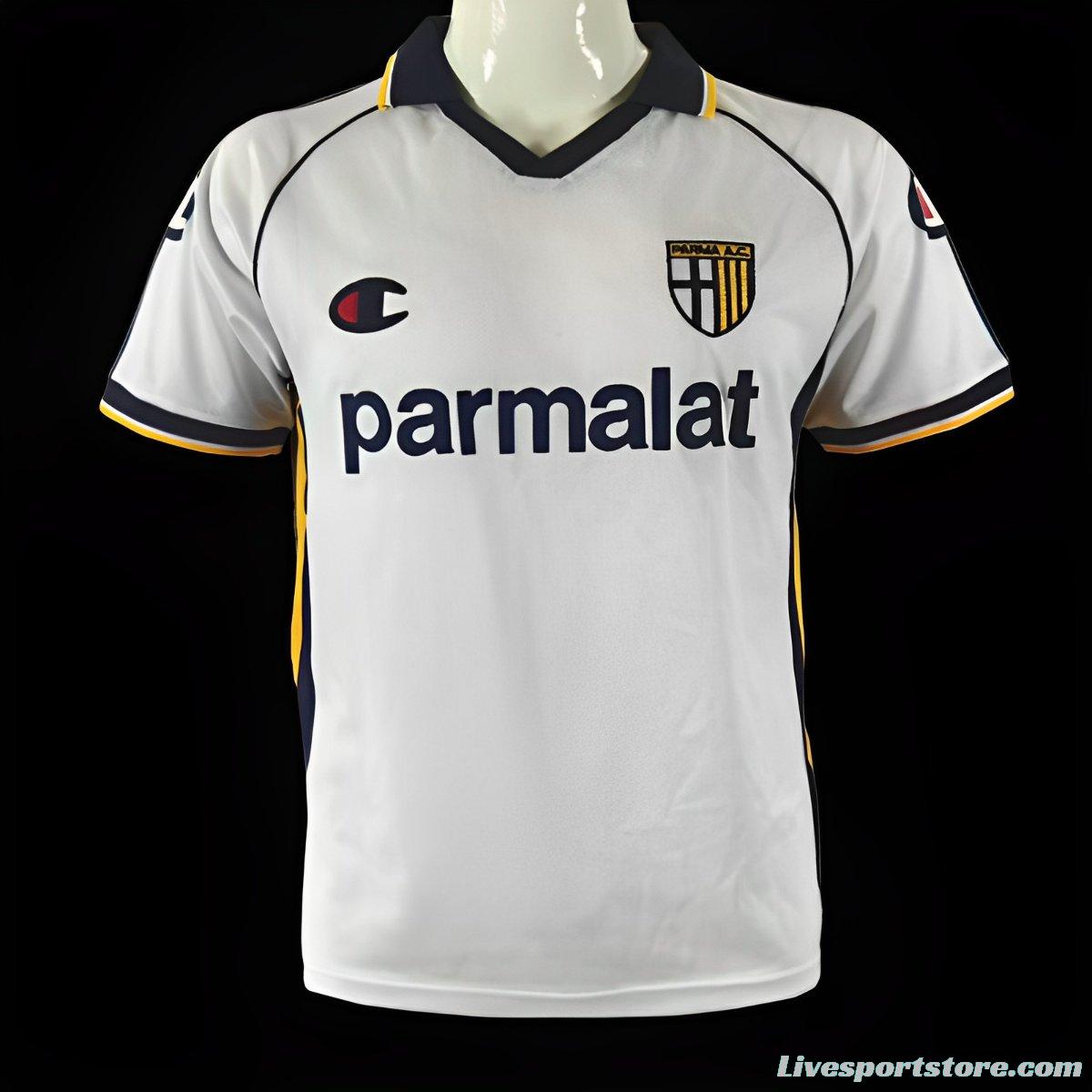 Retro 03/04 Parma Away White Jersey