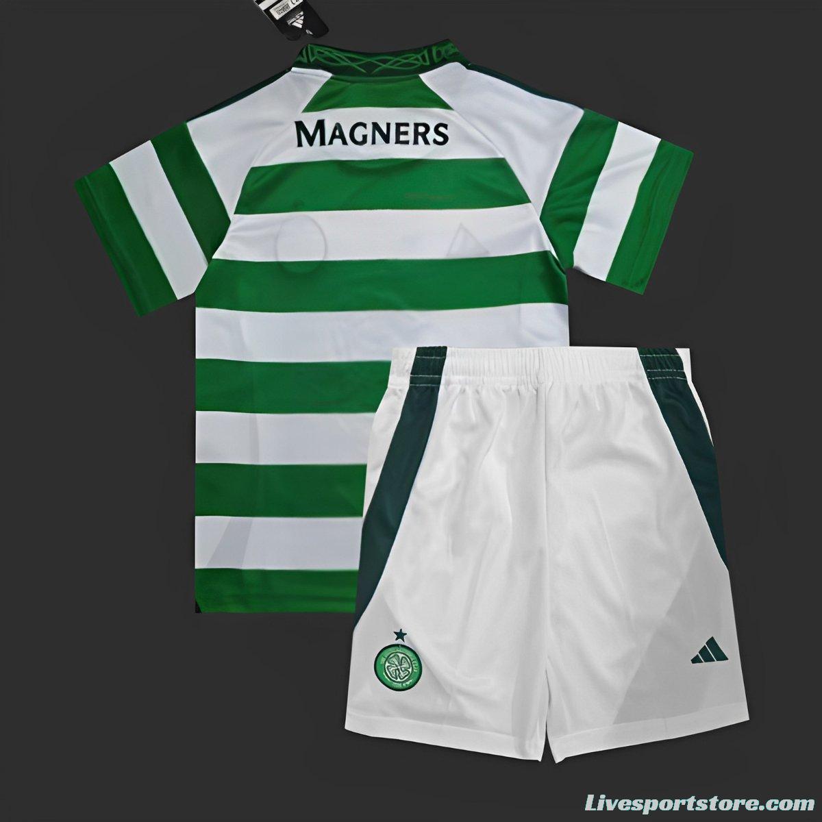 24/25 Kids Celtic Home Jersey