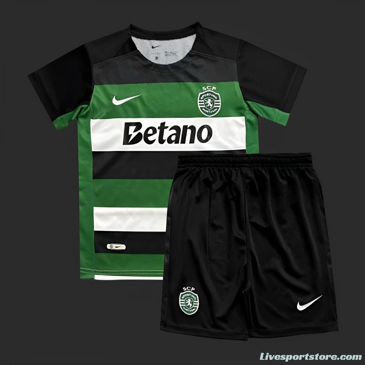 24/25 Kids Sporting Lisbon Home Jersey