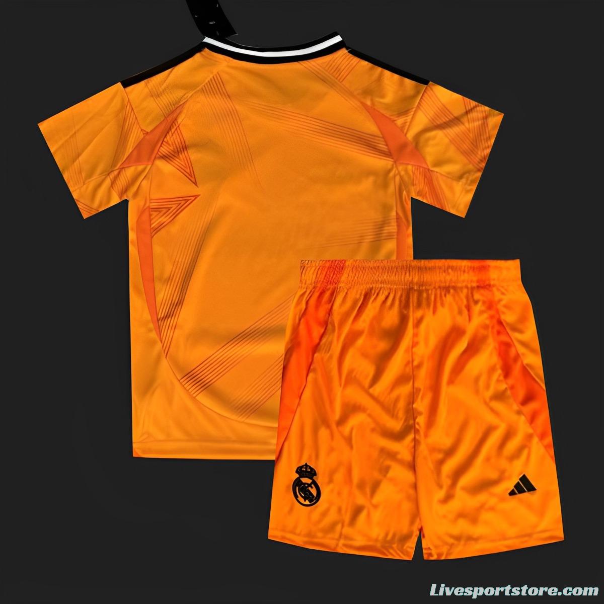 24/25 Kids Real Madrid Away Orange Jersey