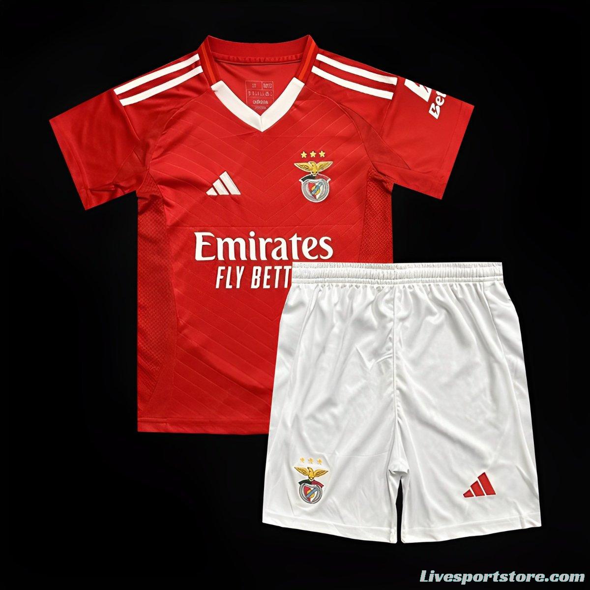 24/25 Kids Benfica Home Jersey