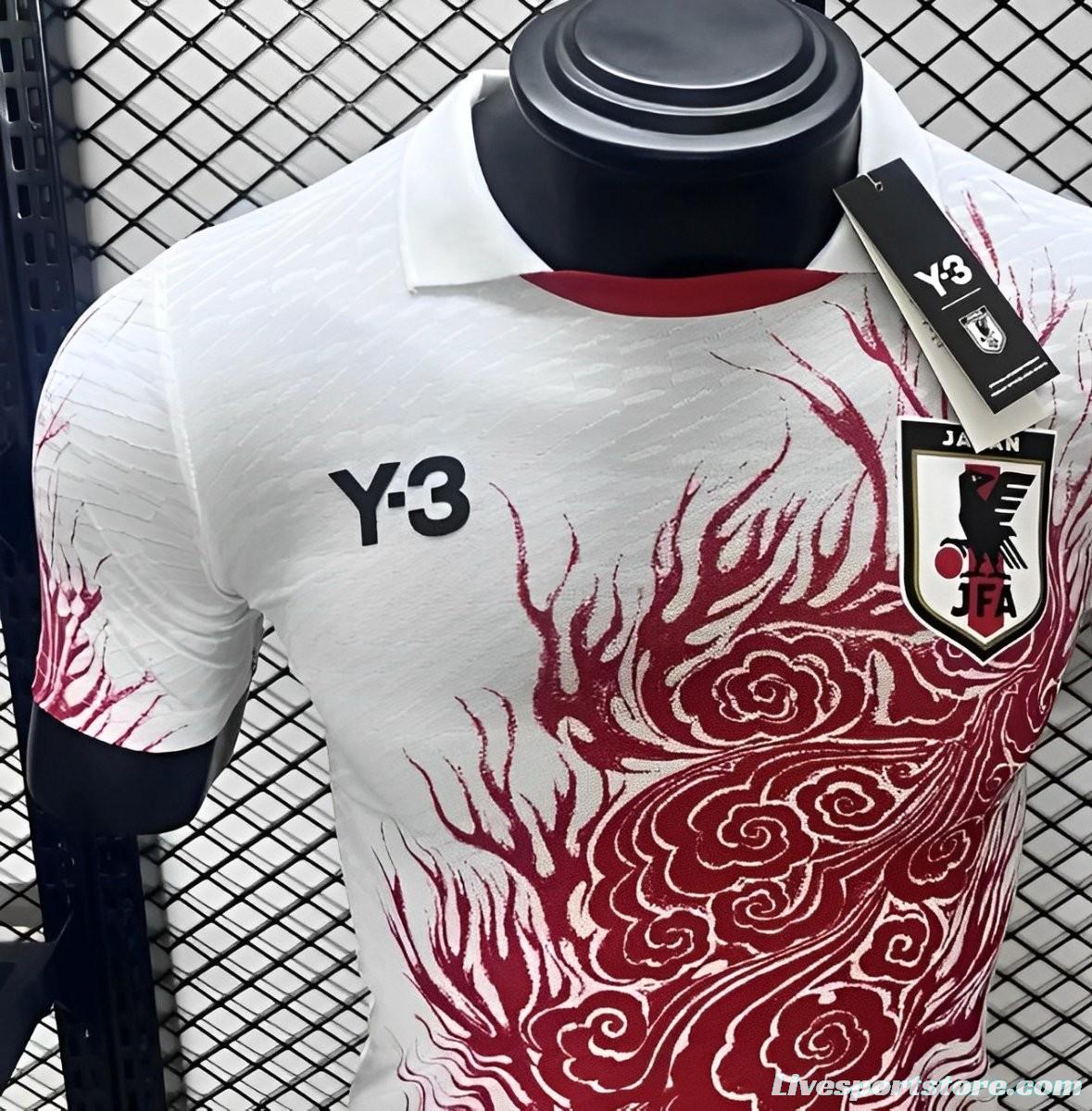 Player Version 2024 Japan x Y3 White Special Jersey