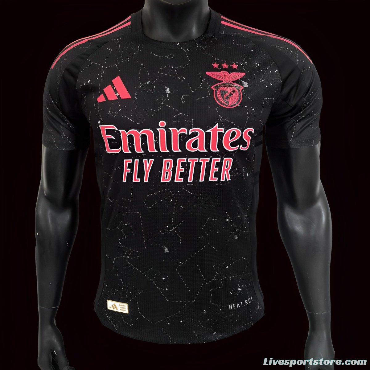 Player Version 24/25 Benfica Away Black Jersey