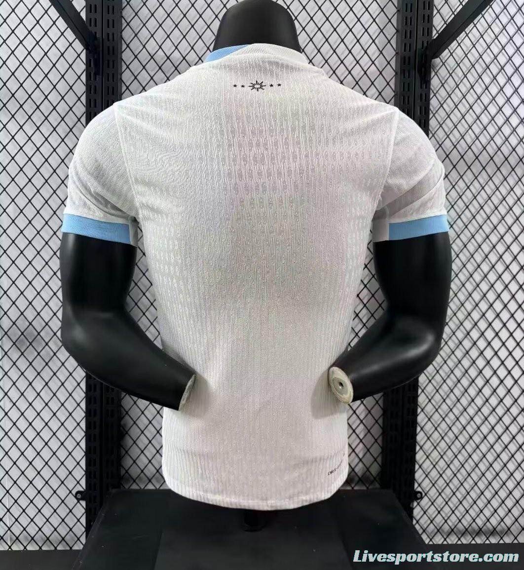 Player Version 2024 Uruguay Away White Jersey