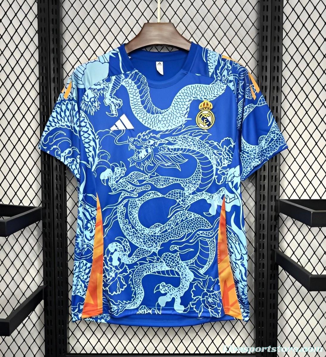 2024/25 Real Madrid Blue Dragon Special Edition Jersey