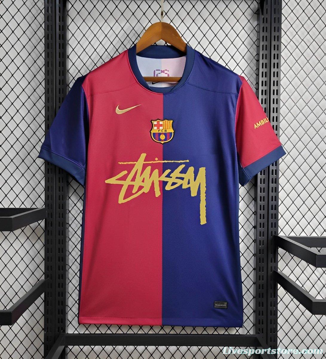 24/25 Barcelona x Stussy Home Jersey