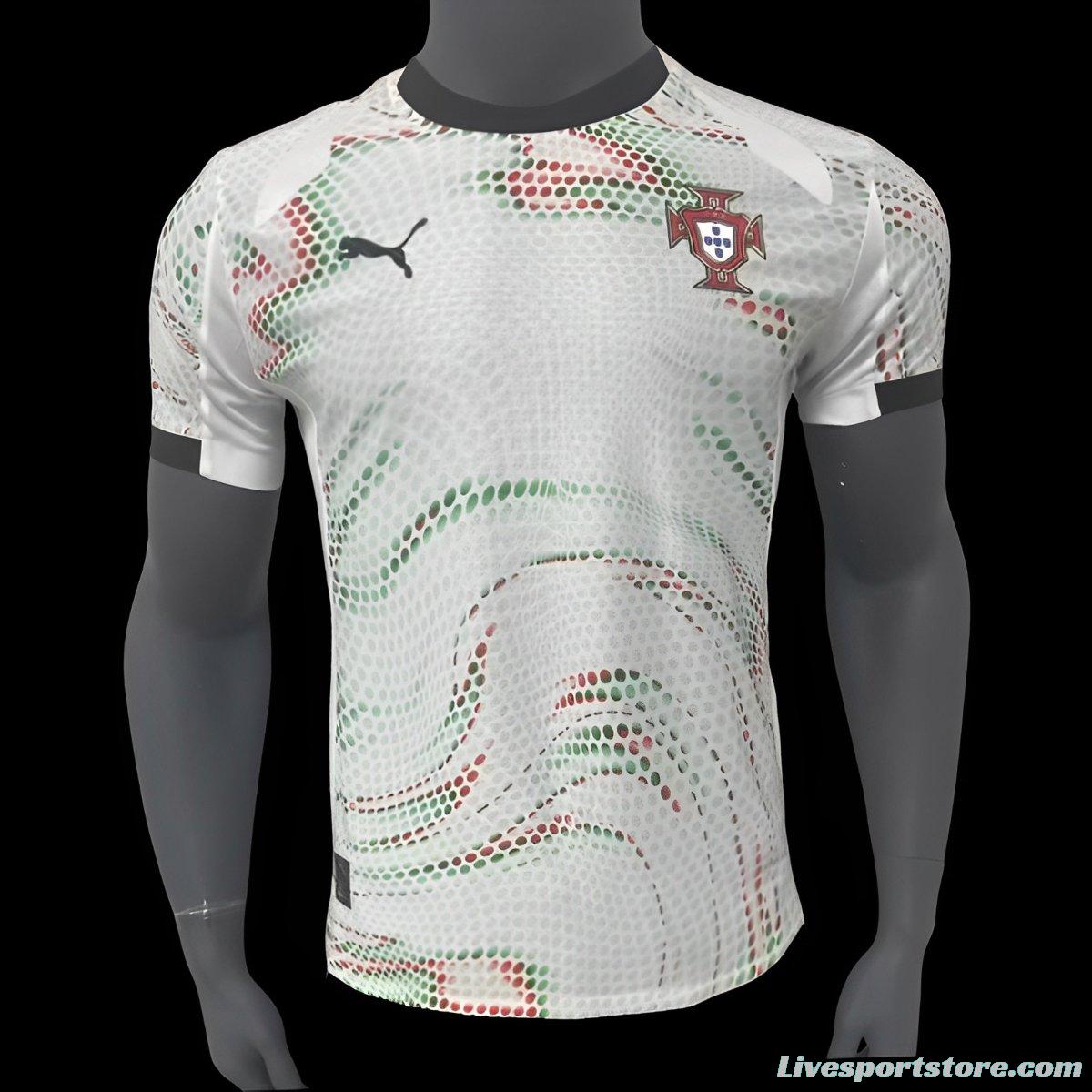 Player Version 2024 Portugal Away White Jersey