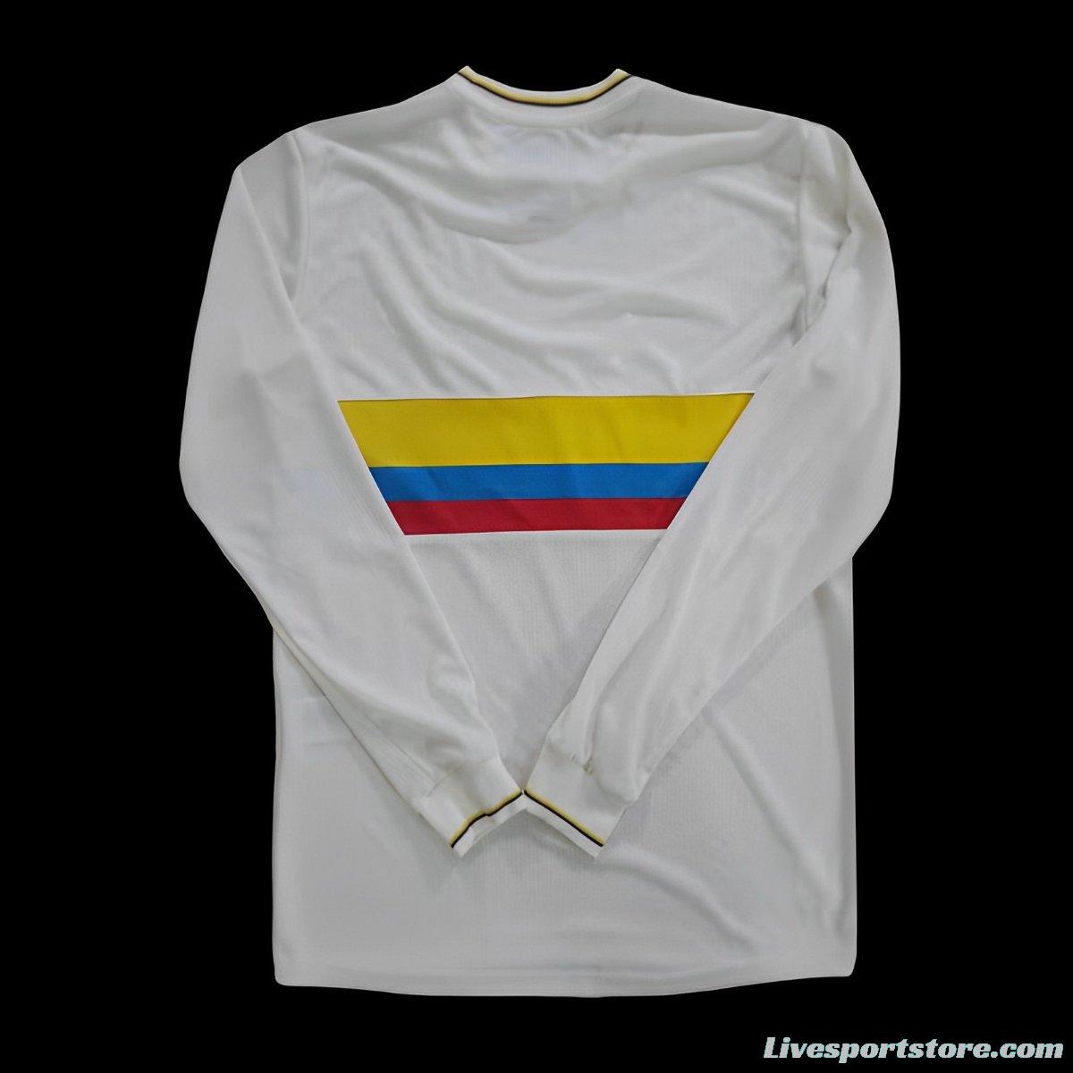 2024 Colombia White 120Th Anniversary Long Sleeve Jersey