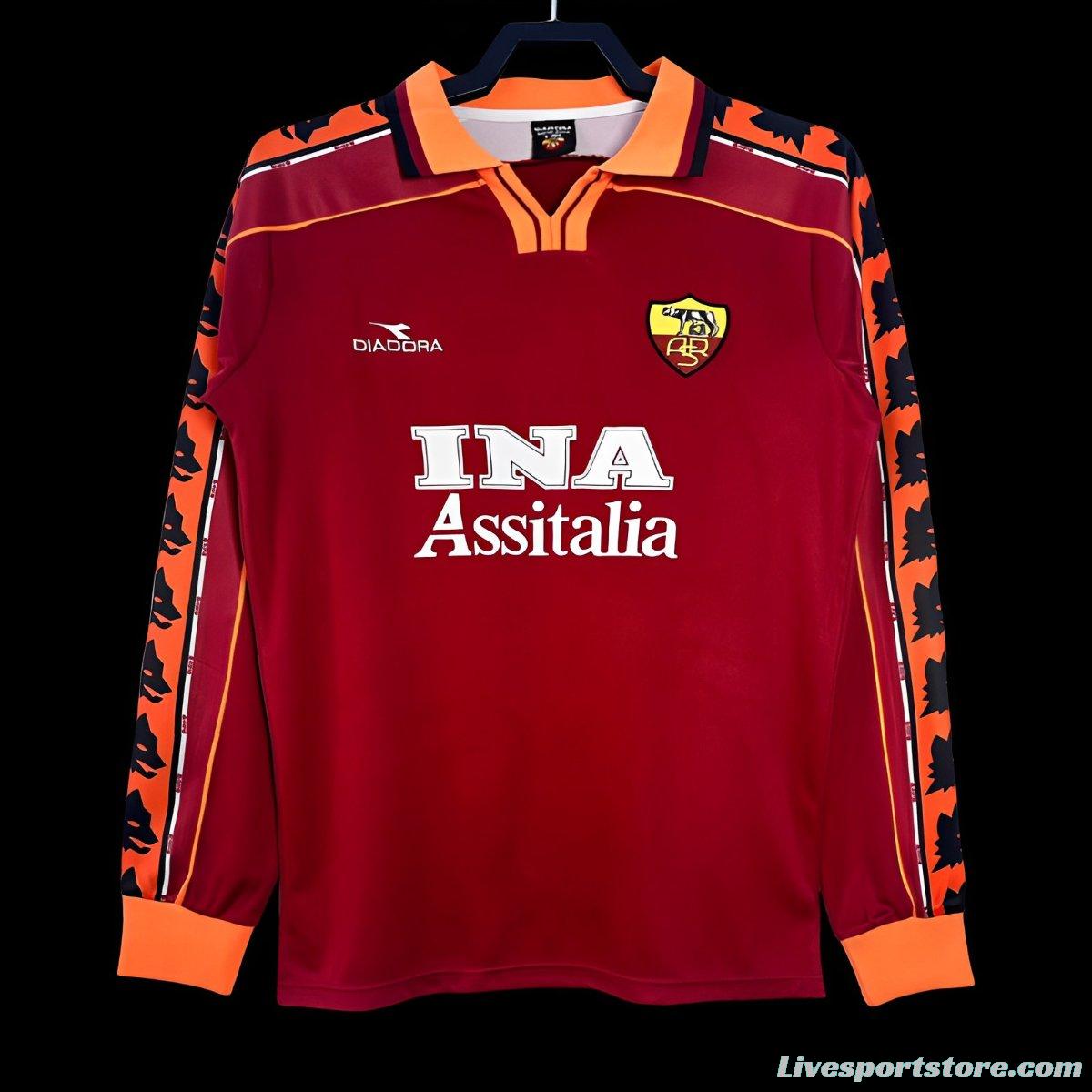 Retro 98/99 Roman Home Long Sleeve Jersey