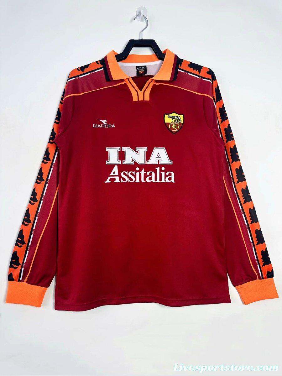 Retro 98/99 Roman Home Long Sleeve Jersey